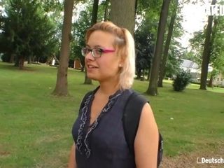 'DEUTSCHLANDREPORT - German Amateur Blonde Picked Up To Get Her Pussy Fucked - AMATEUREURO'