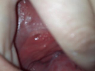 Creamy Cervix and Pussy Gape