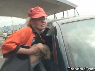 They pick up her from gas station and pummel in the fields