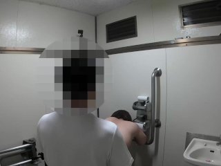 【変態】住宅街の多目的トイレで撮った公衆便所立ちバックシーン(撮影日：2024年7月18日)【公衆便所立ちバック】