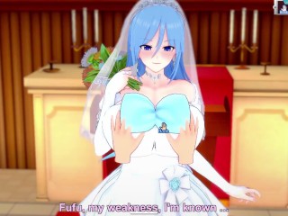 3D/Anime/Hentai: Hot Bride Gets fucked in the church before her wedding in her wedding dress !!