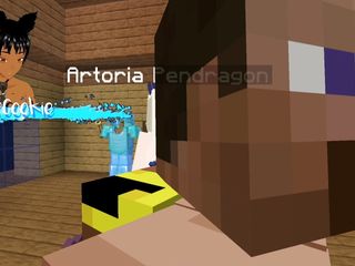 The Jenny Mod Minecraft Fapcraft - It's Fate that I fuck Artoria Pendragon in the ass and mouth