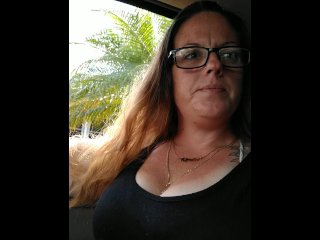 Cute Milf Smoking Cigeratte In Car