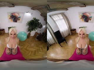 Yoga Fail - Huge Tits Blonde Blondie Fesser Fucked Hardcore POV VR